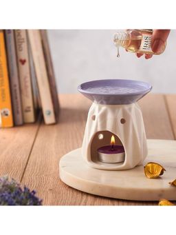 Iris - Celeste French Lavender Ceramic Vapourizer, 2 Tealights & 5ml Oil