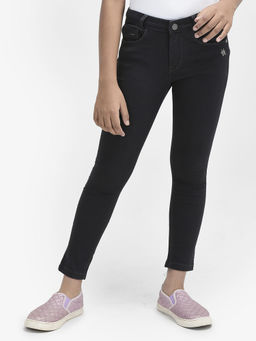 CRIMSOUNE CLUB - Girls Black Skinny Jeans