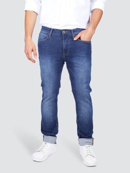 Lee - Men Blue Bruce Skinny Fit Mid Rise Jeans