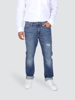 Lee - Men Blue Rodeo Straight Fit Mid Rise Jeans