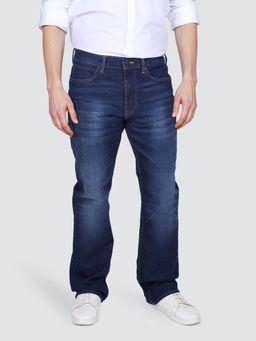 Lee - Men Blue Trenton Boot Cut Fit Mid Rise Jeans