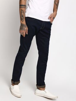 Wrangler - Vegas Blue Solid Skinny Fit Jeans