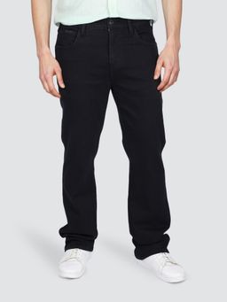 Wrangler - Men Black Jacksville Boot Cut Fit Jeans