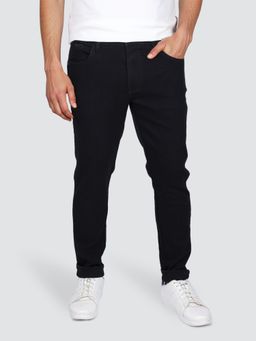 Wrangler - Men Black Bostin Skinny Fit Mid Rise Jeans