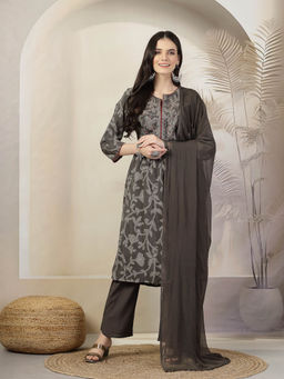 Nayam by lakshita - Women Green Kurta and Pants (Set of 3)