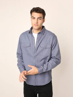 BLNK - Blue Premium Cotton Shirt