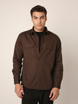 BLNK - Brown Premium Cotton Shirt