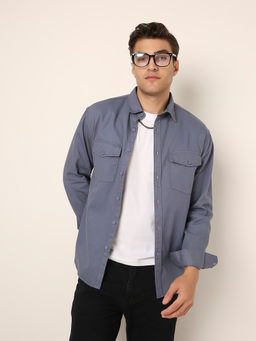 BLNK - Grey Premium Cotton Shirt