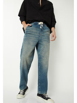 max - Men Navy Blue Relaxed Fit Jeans