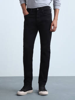 Flying Machine - Men's Mid Rise Slash Straight Fit Jeans