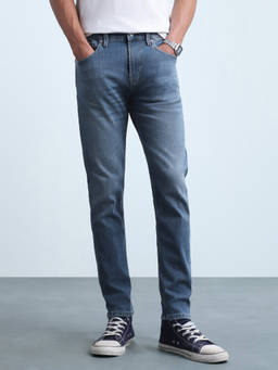 Flying Machine - Men's Slash Straight Fit Whiskered Jeans