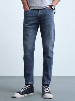 Flying Machine - Men's Mankle Relaxed Fit Whiskered Jeans