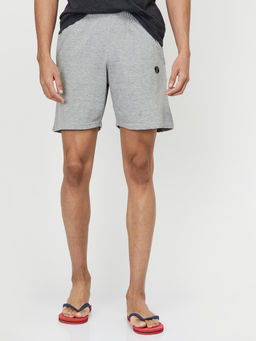 max - Men Solid Grey Shorts