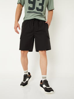 max - Men Solid Cargo Shorts