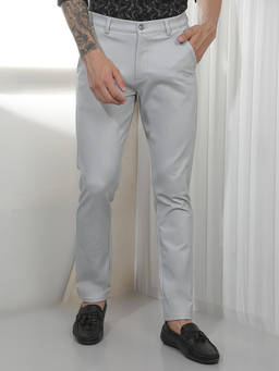 CRIMSOUNE CLUB - Men's Grey Knitted Trousers
