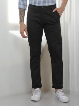 CRIMSOUNE CLUB - Men's Black Cotton Trousers