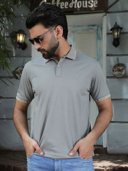 CRIMSOUNE CLUB - Men's Grey Polo T-Shirt