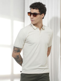 CRIMSOUNE CLUB - Men's Cream Polo T-Shirt