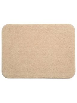 Saral Home - Beige Microfiber Anti Slip Bath Mat 40x60 cm (Pack of 2)