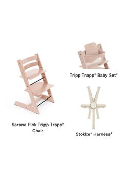 STOKKE - Tripp Trapp High Chair V2 Serene Pink (0 Months And Above)
