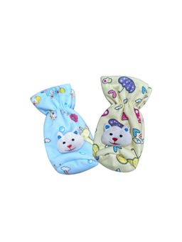 Chinmay Kids - Soft Baby Feeding Bottle Cover, Pouch Closure 240ml, Nursery Print (Pack of 2)