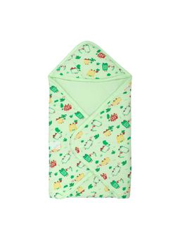TIDY SLEEP - Hood Wrapper Green Wild City