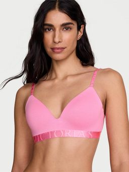 Victoria's Secret - Pink Solid Wireless Lightly Padded Bra