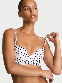 Victoria's Secret - White Polka Dots Underwired Lightly Padded Bra