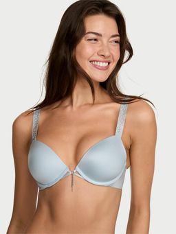 Victoria's Secret - Blue Solid Underwired Heavily Padded Bra