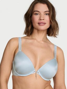 Victoria's Secret - Blue Solid Underwired Lightly Padded Bra