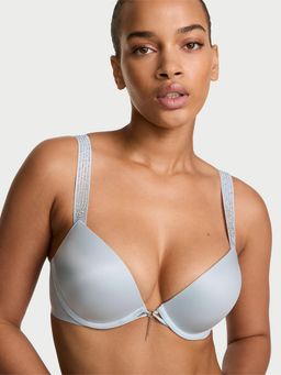 Victoria's Secret - Blue Solid Underwired Heavily Padded Bra