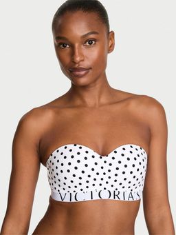 Victoria's Secret - White Polka Dots Wireless Lightly Padded Bra