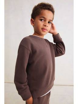 H&M - Kids Brown Crew-Neck Sweatshirt