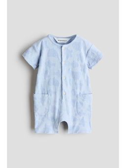 H&M - Kids Blue Cotton Romper Suit