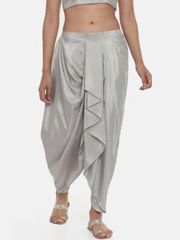ASMI By Mayank Modi - Black Cotton Dhoti Pant