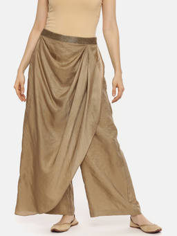 ASMI By Mayank Modi - Black Bemberg Silk Dhoti Pant