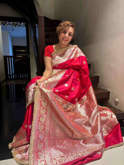 Shobitam - Sonakshi Sinha Inspired Banarasi Mashru Silk Ready To Wear Saree