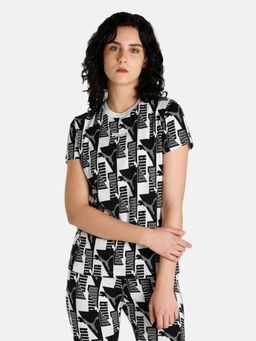 Puma - Power Aop Womens White T-shirt
