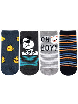 Bonjour - Multicolored Cushioned Socks for New born