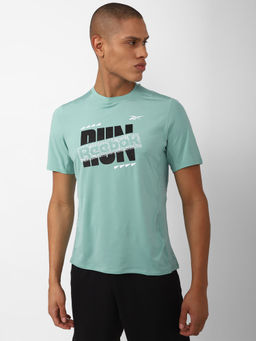 Reebok - Tsr Ss Ac Athlete Tee Turquoise Running T-shirts