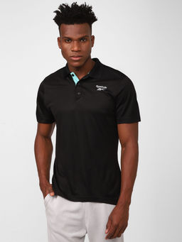 Reebok - Fnd Rec Vector Polo Black Training Polo T-shirts