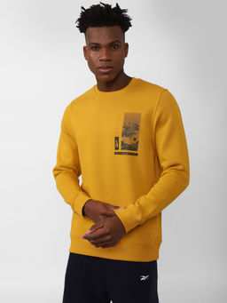 Reebok - Rbk Gr Performance Sweat Yellow Training Sweatshirts