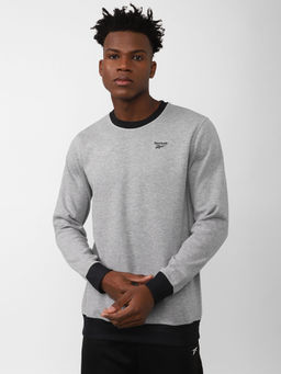 Reebok - Rbk Reversible Wor Sweat Grey Training Sweatshirts