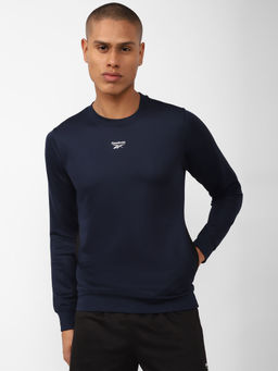 Reebok - Rbk Pocket Sweat Navy Blue Training Sweatshirts