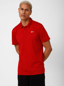 Reebok - Reeebok Windsurfer X Polo Red Training Polo T-shirts