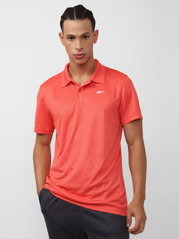 Reebok - Power Mesh Polo Orange Training Polo T-shirts
