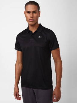 Reebok - Power Mesh Polo Black Training Polo T-shirts
