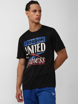 Reebok - Gs Ubf Verbiage Tee Black Training T-shirts
