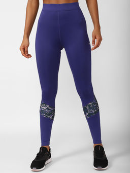 Reebok - Mod Safari Poly Tight Purple Training Tights