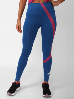 Reebok - Wor Big Logo Tight Blue Training Tights